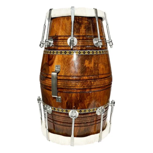 Professional Mango wood made Dholak with Goat skin On both side  Nut & bolt fitting with Best quality bag