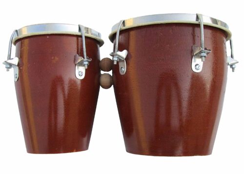 Bongo Mango wood made two set bongo with Brown finishing
