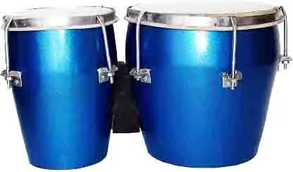 Bongo Two Drum set made by Mango wood and tune by nat & bold Goat skin fit on Bongo head