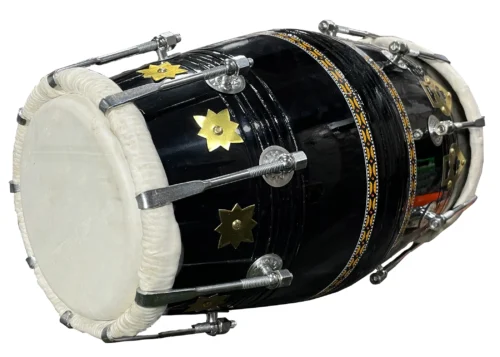 Professional Mango wood made Dholak with Goat skin on Both side Nut & bolt fitting with Full tool kit