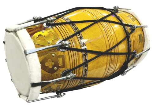Professional Sheesham wood made Dholak with Goat skin on Both side Nut & bolt fitting with Full tool kit